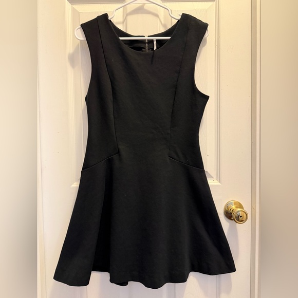 Free People Cha Cha Mini Black Fit & Flare Dress, Medium - Picture 3 of 8
